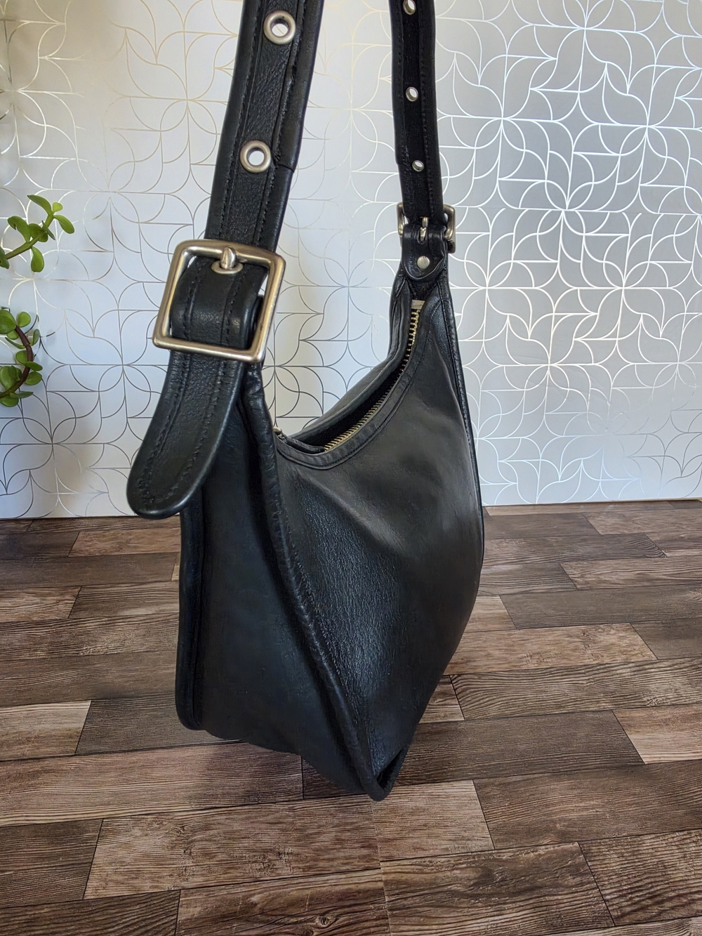 Vintage black leather Coach Janice's Legacy Bag - Picture 2 of 10